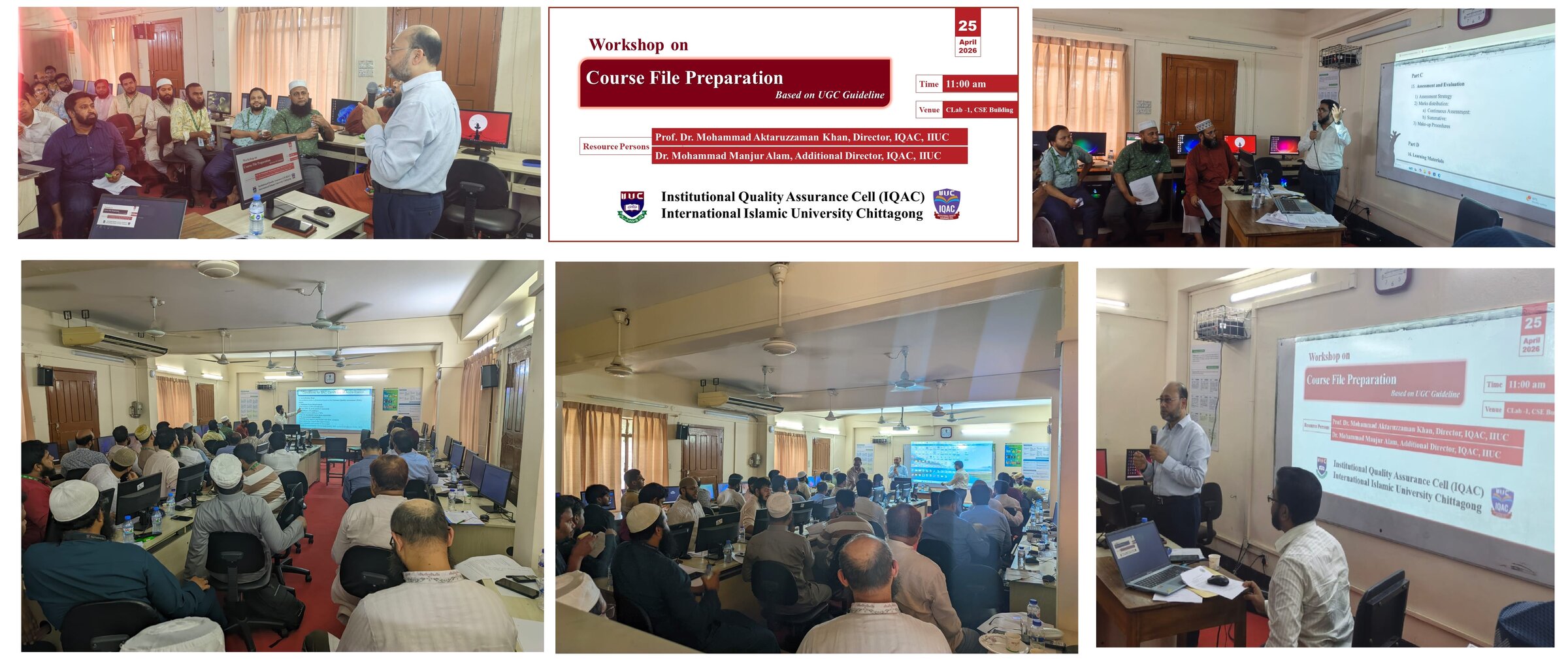 IIUC-IQAC Holds Workshop for PSAC Members on BAC Accreditation process and Course File Preparation